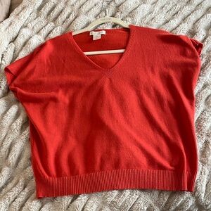 Cozy Red V-Neck Sweater